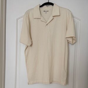 Madewell Cream Polo Shirt